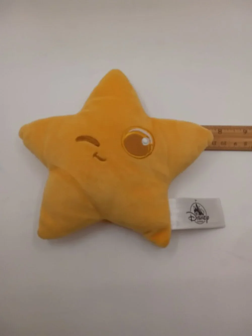 Disney Pixar Pier Star Plush Winking La Luna Gold Yellow 7”